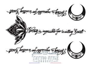 tatouage fleur de lys et lune rien nest impossible fleurs 687 1