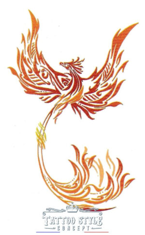 tatouage phenix tribal de feu renaissance 262 1